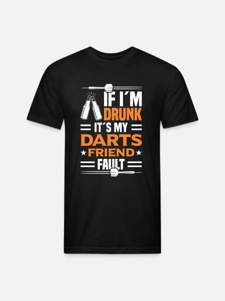 Darts Dart Player - Unisex Poly/Cotton T-Shirt - black