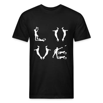 Disc Golfer Disc Golfing - Love Disc Golf - Unisex Poly/Cotton T-Shirt - black - Front - Jose (178cm)