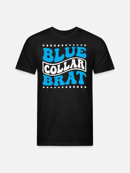 Blue Collar Brat 6 - Unisex Poly/Cotton T-Shirt - black