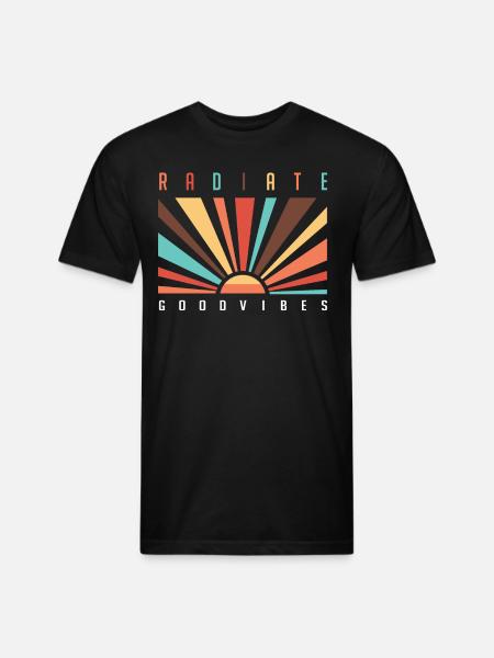 Radiate Good Vibes - Unisex Poly/Cotton T-Shirt - black