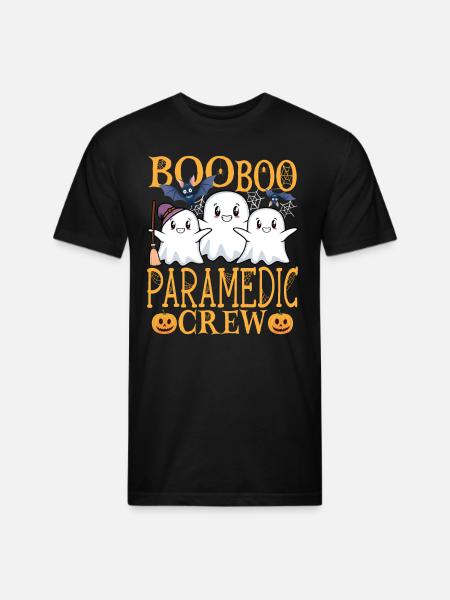 Paramedic Halloween Crew Paramedic - Unisex Poly/Cotton T-Shirt - black