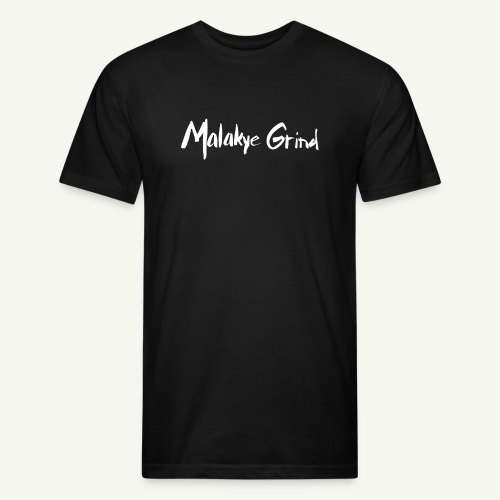 Malakye Grind Rock'n'Roll is Black Series - Men’s Fitted Poly/Cotton T-Shirt
