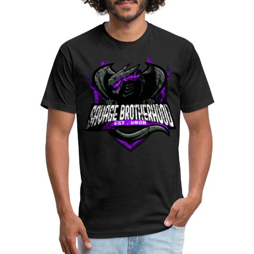 SAVAGE BROTHERHOOD Stamped Logo Purple - Fitted Cotton/Poly T-Shirt by Next Level