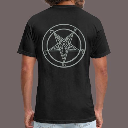 Sigil of Baphomet 2-sided - Men’s Fitted Poly/Cotton T-Shirt