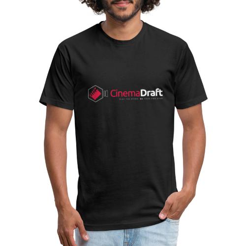 CinemaDraft Full Logo White Front/CD3D White Back - Fitted Cotton/Poly T-Shirt by Next Level