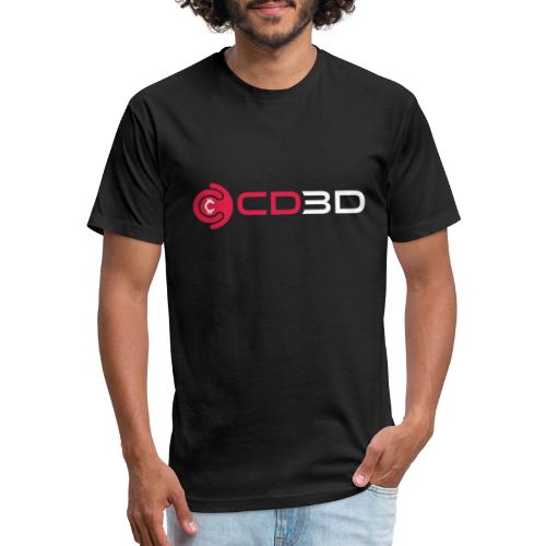 CD3D White Front/CinemaDraft Logo Back - Fitted Cotton/Poly T-Shirt by Next Level