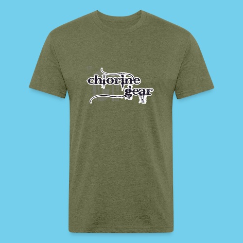 Chlorine Gear Textual B W - Men’s Fitted Poly/Cotton T-Shirt