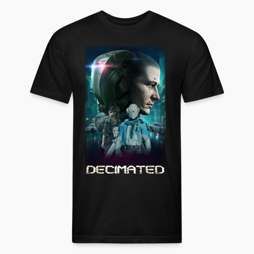 Decimated Poster - Men’s Fitted Poly/Cotton T-Shirt