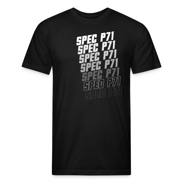 Spec P71 - Dark Gradient - Men’s Fitted Poly/Cotton T-Shirt