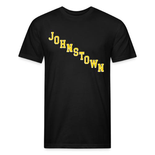 Johnstown Diagonal - Unisex Poly/Cotton T-Shirt