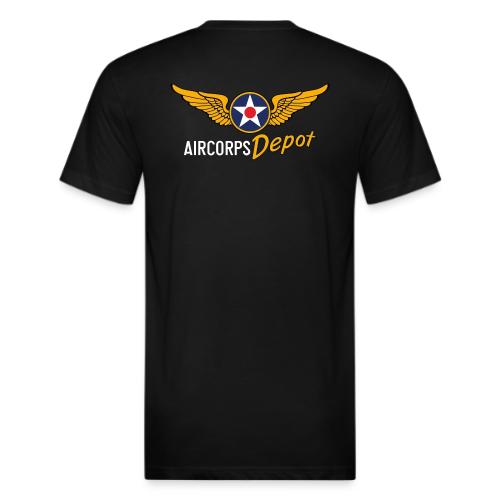 AirCorps Depot Front and Back Logo - Unisex Poly/Cotton T-Shirt