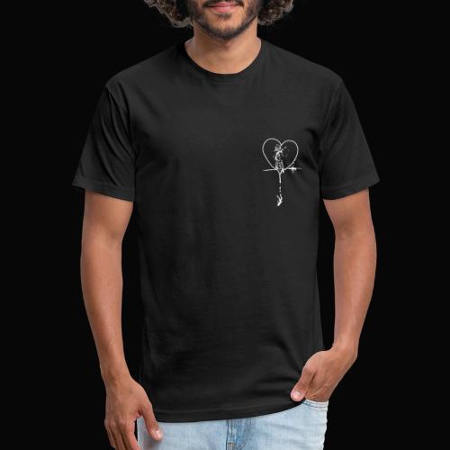 Broken Heart -𝒲𝒽𝒾𝓉𝑒 - Unisex Poly/Cotton T-Shirt
