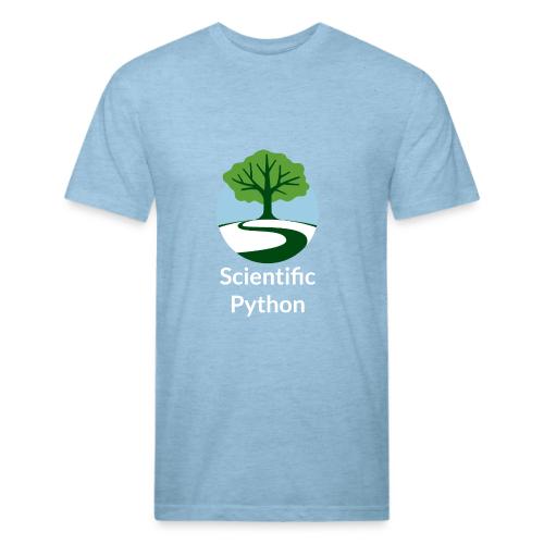 scientific python full color logo - Men’s Fitted Poly/Cotton T-Shirt