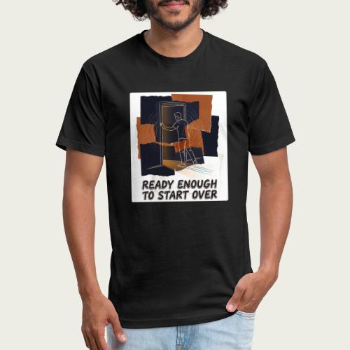Recovery Mantra Ready enough to start over - Unisex Poly/Cotton T-Shirt