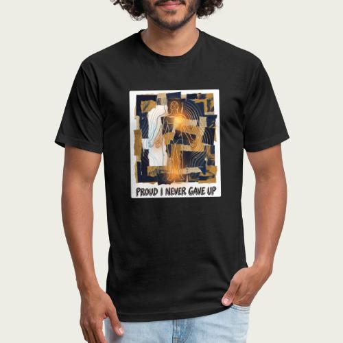 Recovery Mantra Proud I never gave up. - Unisex Poly/Cotton T-Shirt
