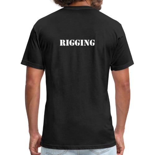 Rigging (back) - Unisex Poly/Cotton T-Shirt