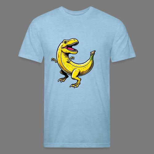 Bananasaurus REX – Funny T-Rex Banana Design - Men’s Fitted Poly/Cotton T-Shirt