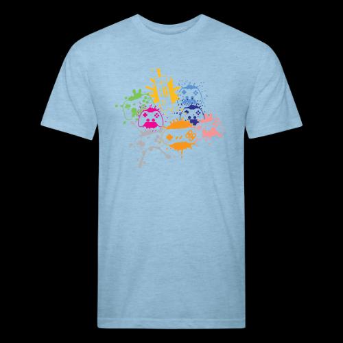 Colorful Controller Splash Art - Unisex Poly/Cotton T-Shirt