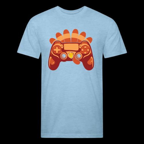 Gamer Turkey Thanksgiving - Unisex Poly/Cotton T-Shirt