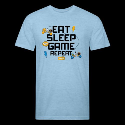 Eat Sleep Game Repeat! - Unisex Poly/Cotton T-Shirt