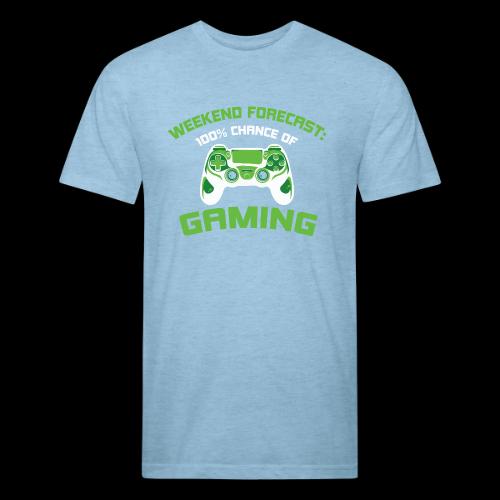 Weekend Forecast: 100% Gaming! - Unisex Poly/Cotton T-Shirt
