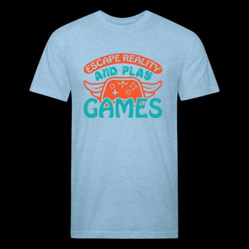 Escape Reality, Play Games - Unisex Poly/Cotton T-Shirt