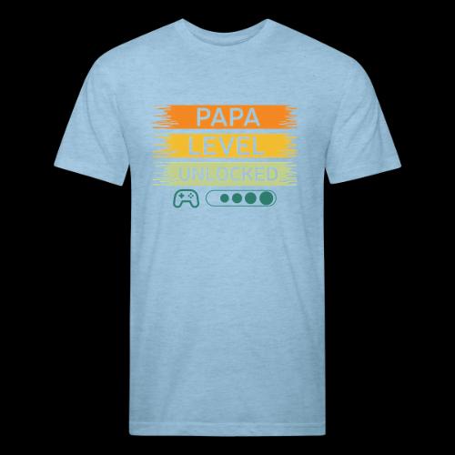 Papa Level Unlocked! - Unisex Poly/Cotton T-Shirt