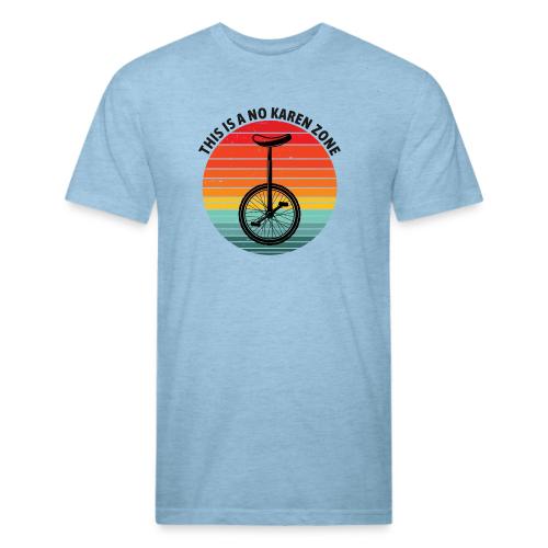 This is a no karen zone black text - Unisex Poly/Cotton T-Shirt