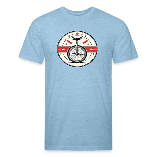Boltz and Stars Unicycle - Unisex Poly/Cotton T-Shirt