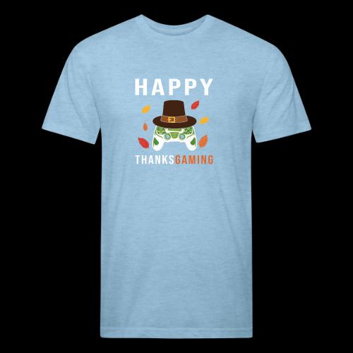 Happy ThanksGaming Pilgrim - Unisex Poly/Cotton T-Shirt