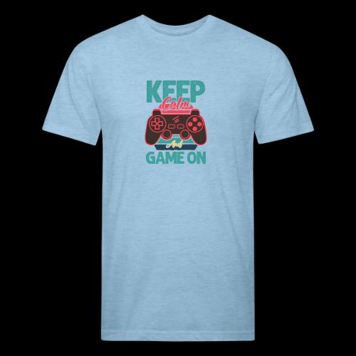 Don't Panic, Just Game On! - Unisex Poly/Cotton T-Shirt
