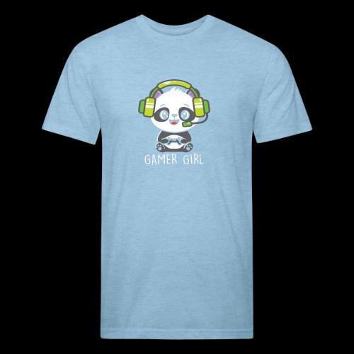 Cute Panda Gamer Girl - Unisex Poly/Cotton T-Shirt