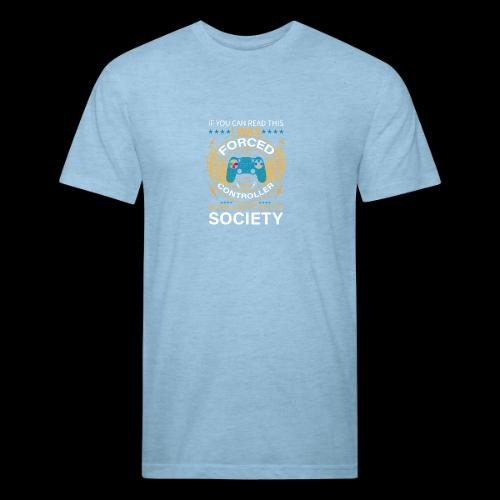 I WAS FORCED TO PUT MY CONTROLLER - Unisex Poly/Cotton T-Shirt