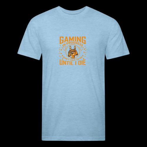 Gaming in Progress: Don't Talk Until I Die - Unisex Poly/Cotton T-Shirt