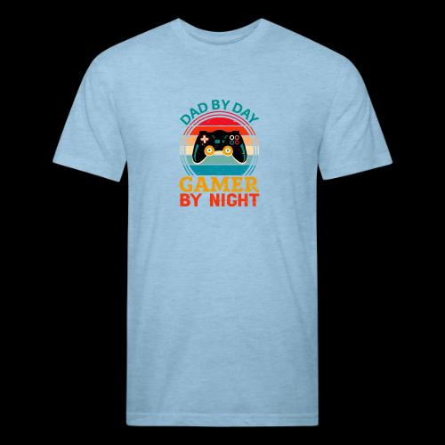 Dad By Day, Gamer By Night - Unisex Poly/Cotton T-Shirt