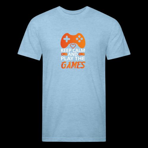Keep Calm And Play The Games - Unisex Poly/Cotton T-Shirt