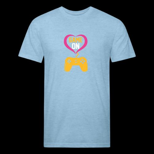 Game On! Pink Heart Controller - Unisex Poly/Cotton T-Shirt