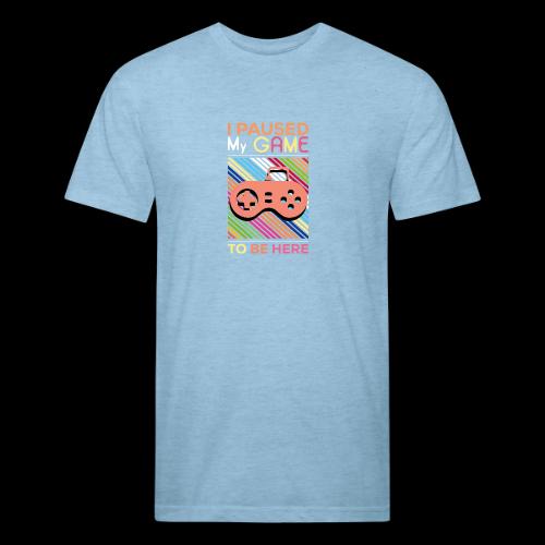 I Paused My Game to Be Here - Unisex Poly/Cotton T-Shirt