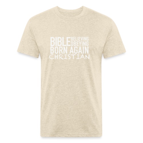 Born Again Line - Fitted Cotton/Poly T-Shirt by Next Level