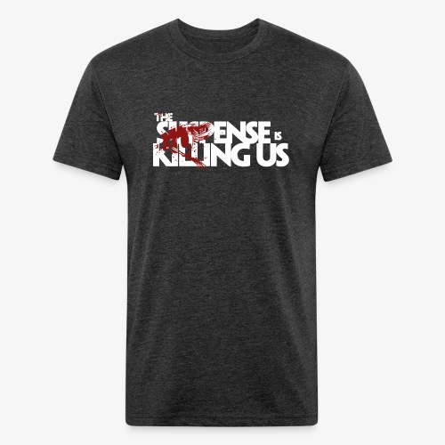 Suspense Is Killing Us Red Eye Logo - Fitted Cotton/Poly T-Shirt by Next Level