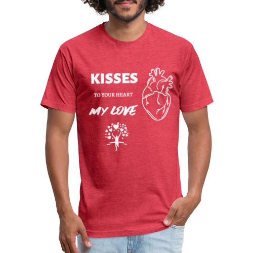 Kisses To Your Heart - Unisex Poly/Cotton T-Shirt