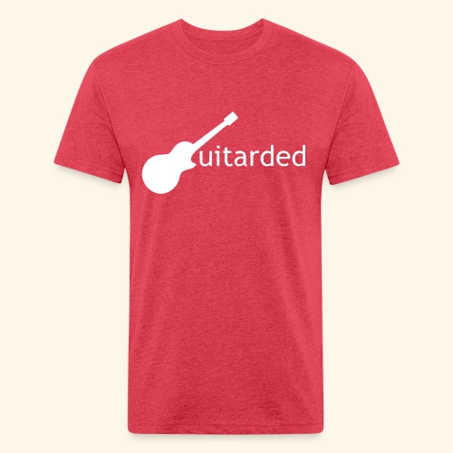 Guitarded - Men’s Fitted Poly/Cotton T-Shirt