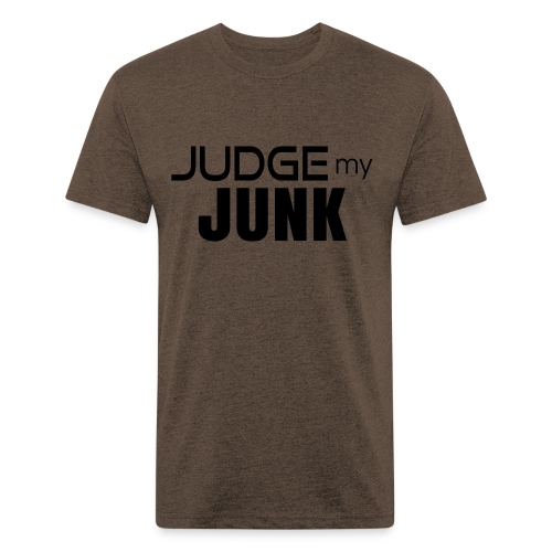 Judge my Junk Tshirt 03 - Men’s Fitted Poly/Cotton T-Shirt