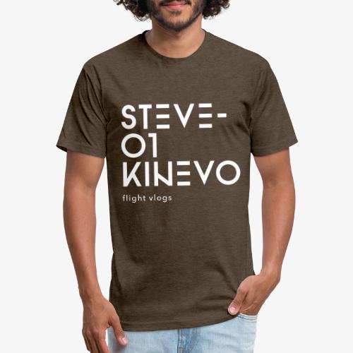 Steveo1kinevo Flight Vlogs - Men’s Fitted Poly/Cotton T-Shirt