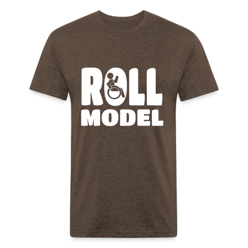 Wheelchair Roll model - Fitted Cotton/Poly T-Shirt by Next Level