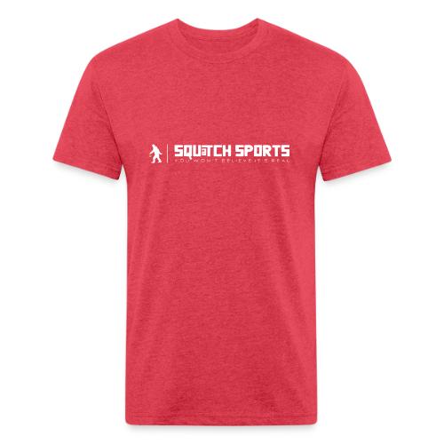Squatch Sports white - Unisex Poly/Cotton T-Shirt