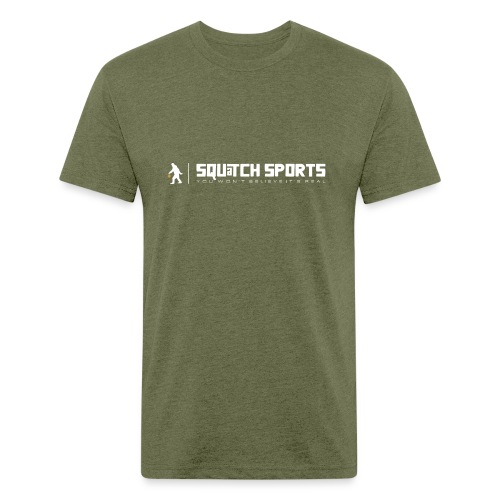 Squatch Sports white - Fitted Cotton/Poly T-Shirt by Next Level