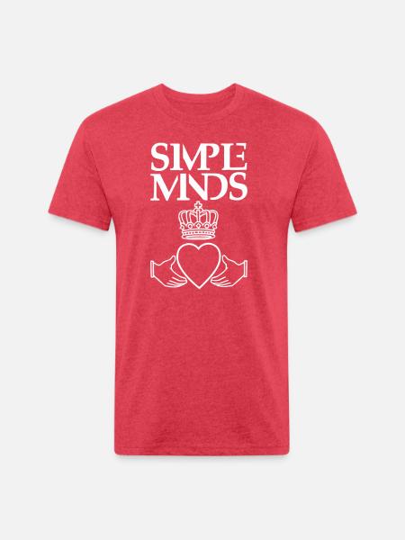 Simple Minds - Unisex Poly/Cotton T-Shirt - heather red