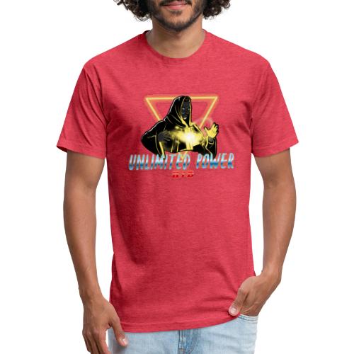 Unlimiter Power Shop - Men’s Fitted Poly/Cotton T-Shirt