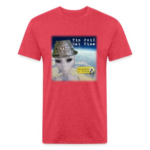 Tin Foil Hat Time (Earth) - Unisex Poly/Cotton T-Shirt